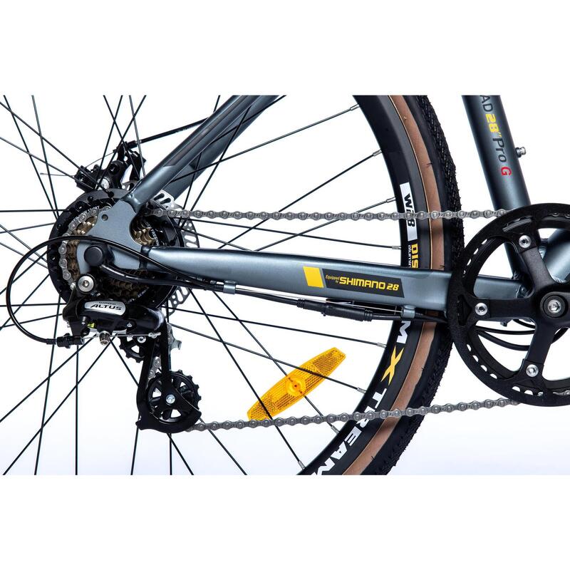 GRAVEL Electric 28PRO - SHIMANO ALTUS 8V - Frâne cu disc TEKTRO