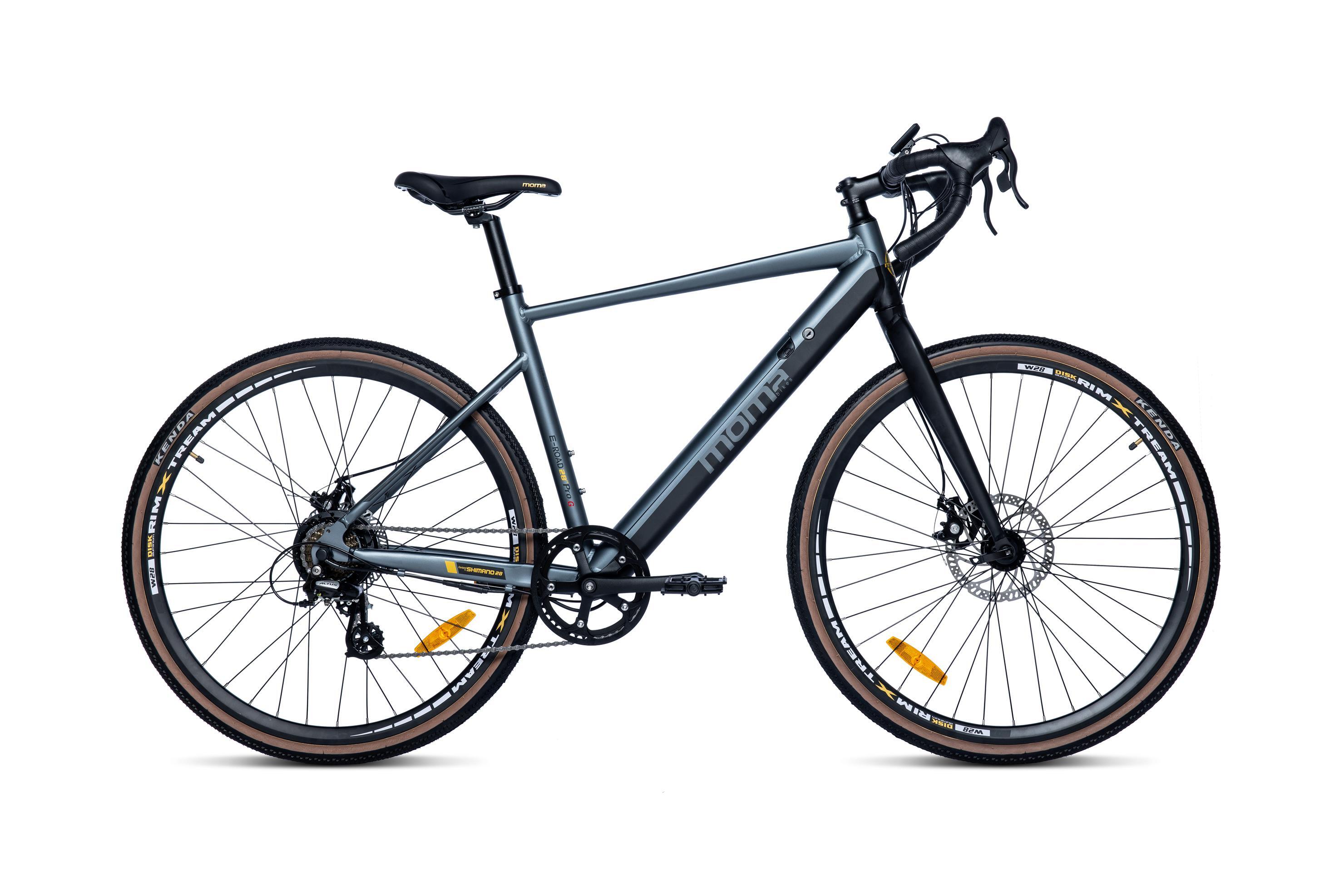 MOMA BIKES E-GRAVEL  28PRO - SHIMANO ALTUS 8V - Remmen met TEKTRO schijfremmen.