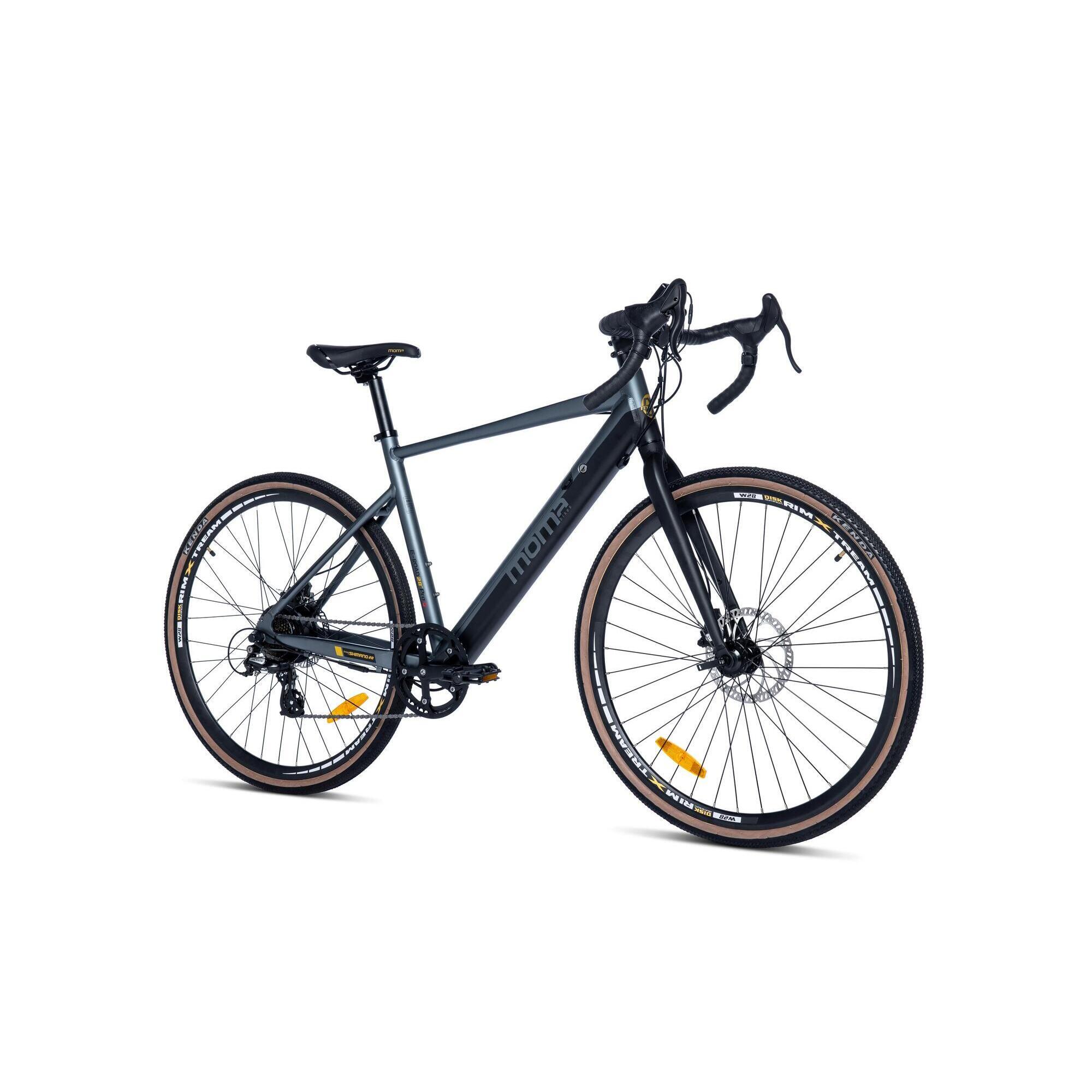 Velo GRAVEL Electrique 28PRO SHIMANO ALTUS 8V Freins a Disque TEKTRO MOMA BIKES Decathlon
