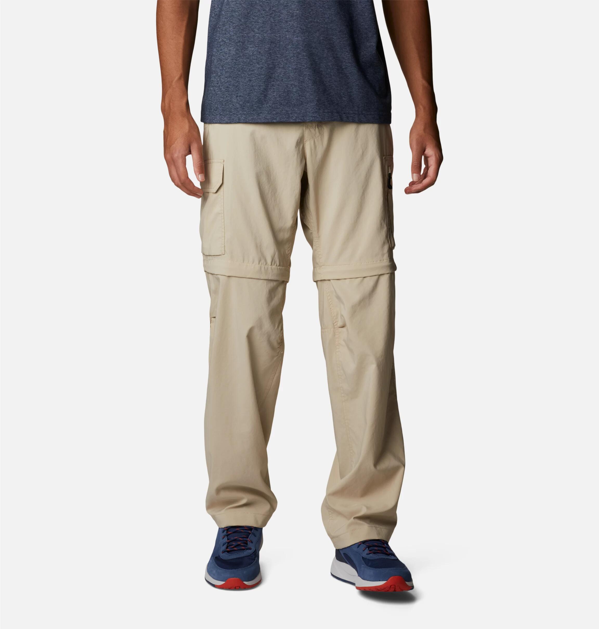 Pantalones de senderismo para hombre Columbia Silver ridge™ beige convertible 1/7