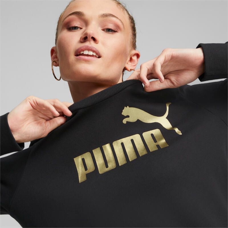 Bluza dresowa damska Puma ESS+ METALLIC LOGO