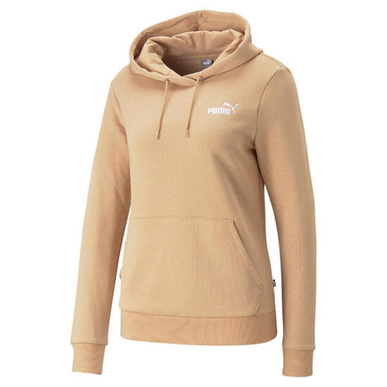 Damen Sweater mit Kapuze Puma Ess+ Embroidery Braun