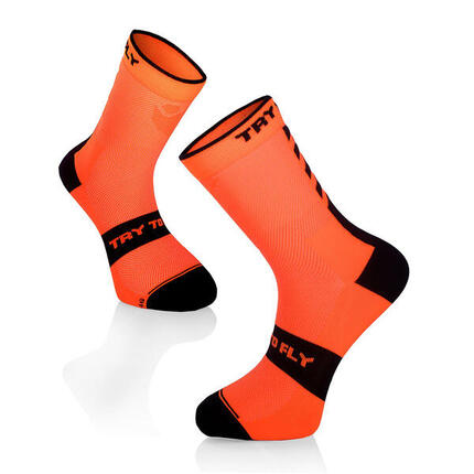 Skarpety rowerowe Skarpety rowerowe Fluo Orange