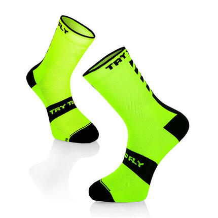 Skarpety rowerowe Skarpety rowerowe Fluo Yellow