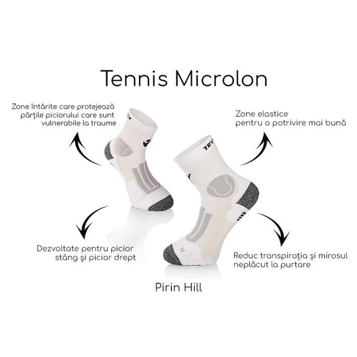 Fehér Microlon teniszzokni