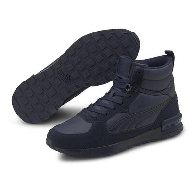 Heren gravition leren wandelschoenen (blauw)