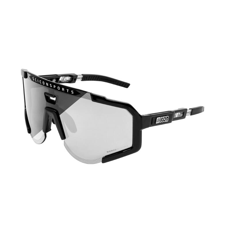 Scicon Aeroscope Lunettes de Sports (Noir Brillant/Photochromique)