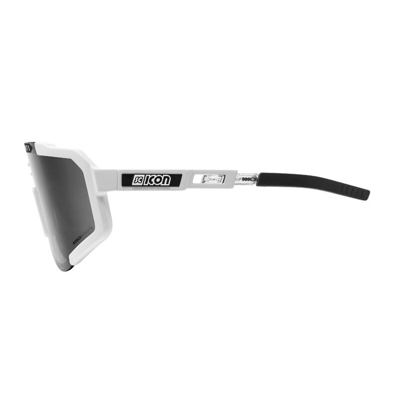 Scicon Aeroscope Gafas Deportivas (Blanco Lucido/Plateado Espejo)