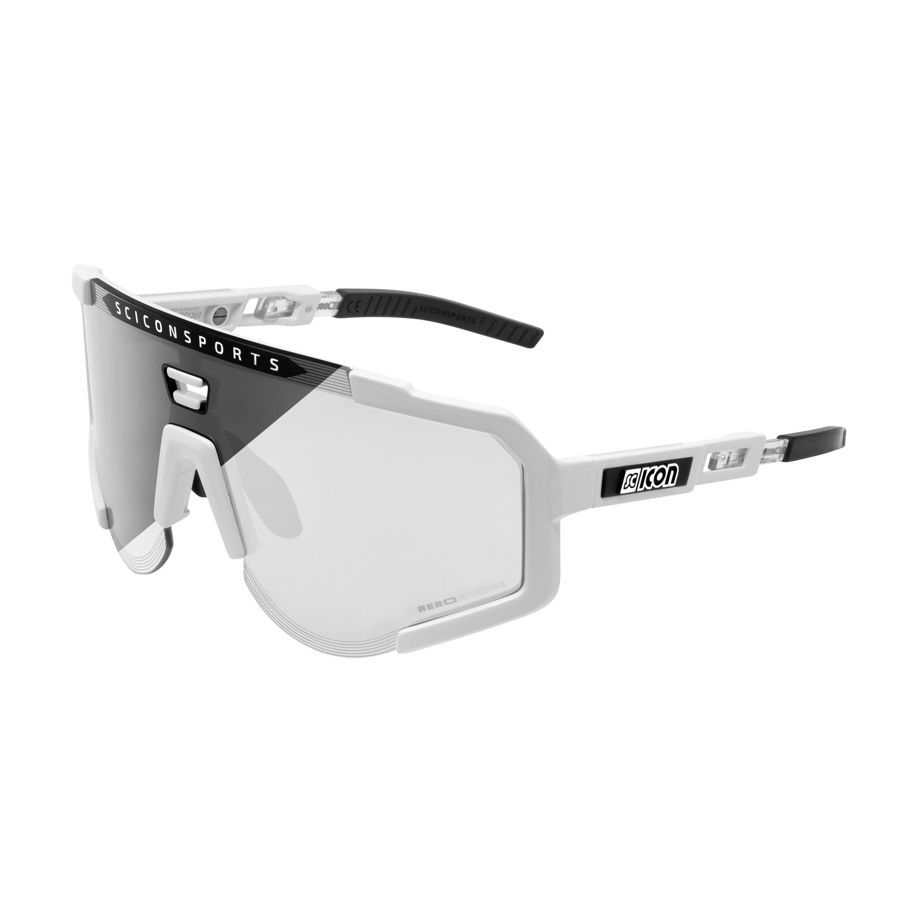 SCICON SPORTS Scicon Aeroscope Gafas Deportivas (Blanco Lucido/Fotocromàtico)