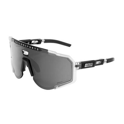 Scicon Aeroscope Occhiale Sportivo (Cristallo Lucido/Argento Specchiato)
