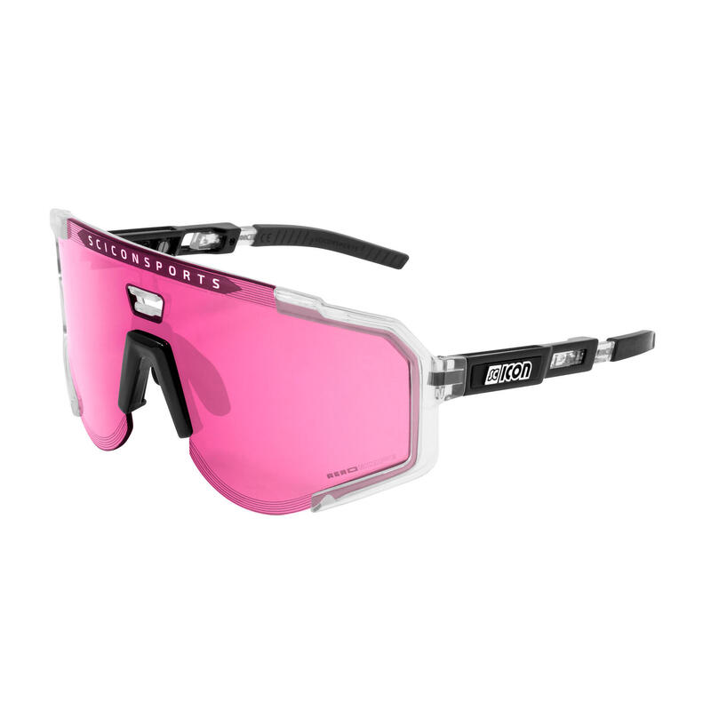 Scicon Aeroscope Lunettes de Sports (Cristal Brillant/Rose)