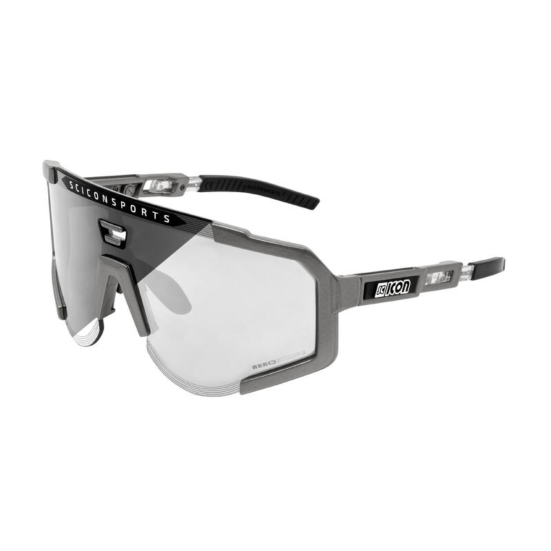 Scicon Aeroscope Lunettes de Sports (Gris Anthracite/Photochromique Gris Miroir)