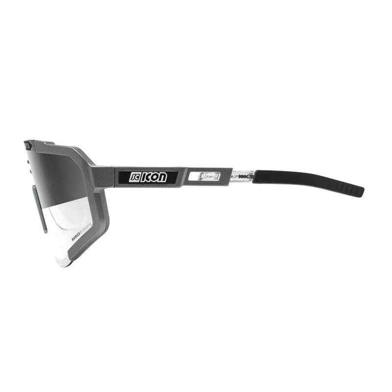 Scicon Aeroscope Sportieve Zonnebril (Grijze antraciet/Zilveren spiegel)