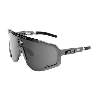 Scicon Aeroscope Occhiale Sportivo (Grigio Antracite/Argento Specchiato)