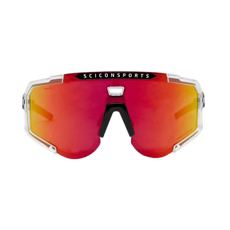 Scicon Aeroscope Gafas Deportivas (Cristal Lucido/Multimirror Rojo)