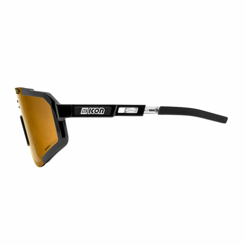 Scicon Aeroscope Lunettes de Sports (Noir Brillant/Bronze Miroir)