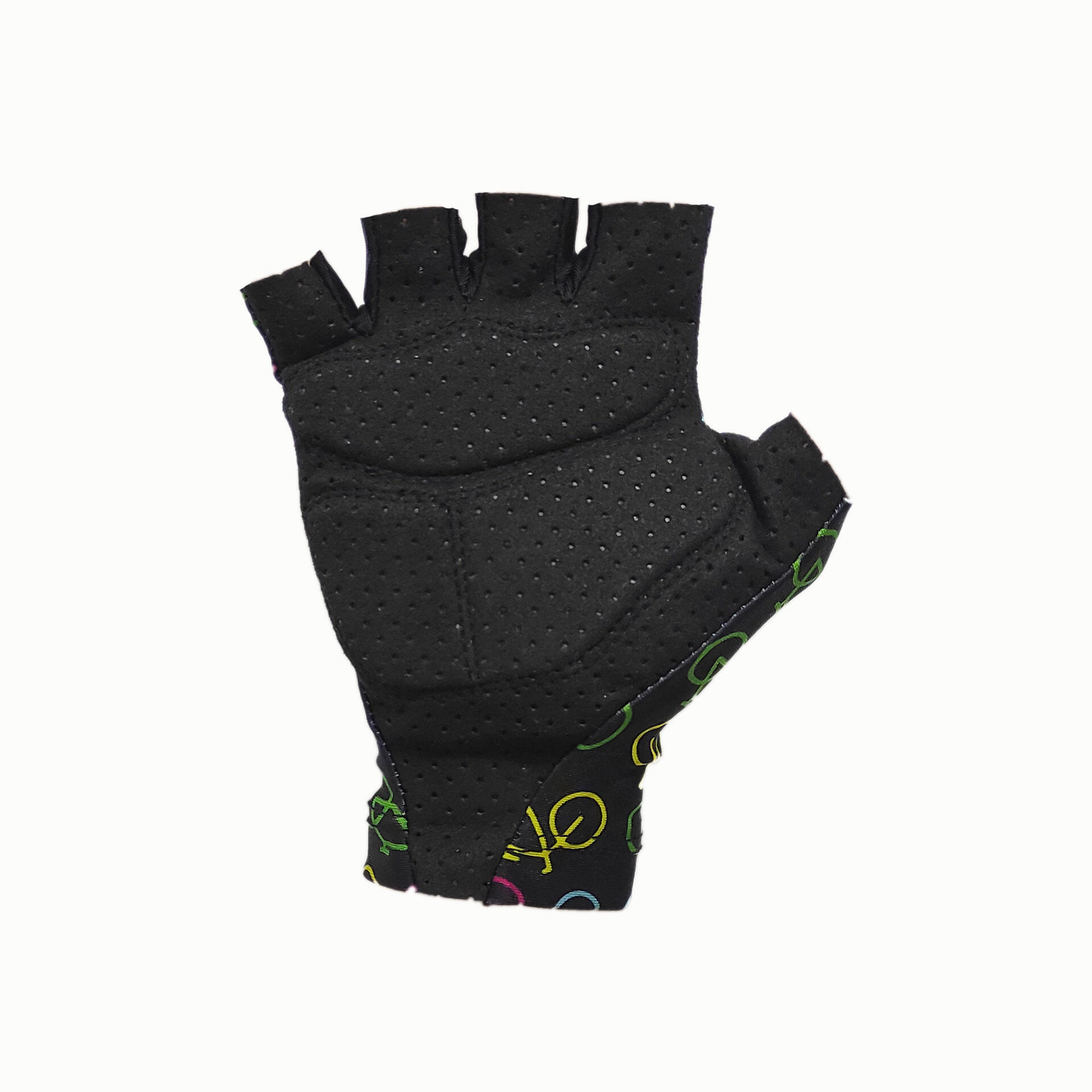 GUANTES CARRETERA CORTOS NEGROS BIKE ADULTO 4CIC 2/3