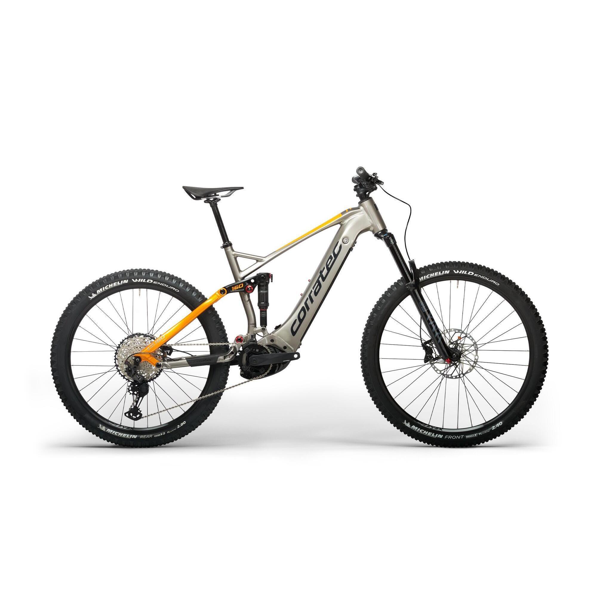 CORRATEC BTT E-Power RS 160 Pro Silver Gold 2022 ciclismo Prata Corratec
