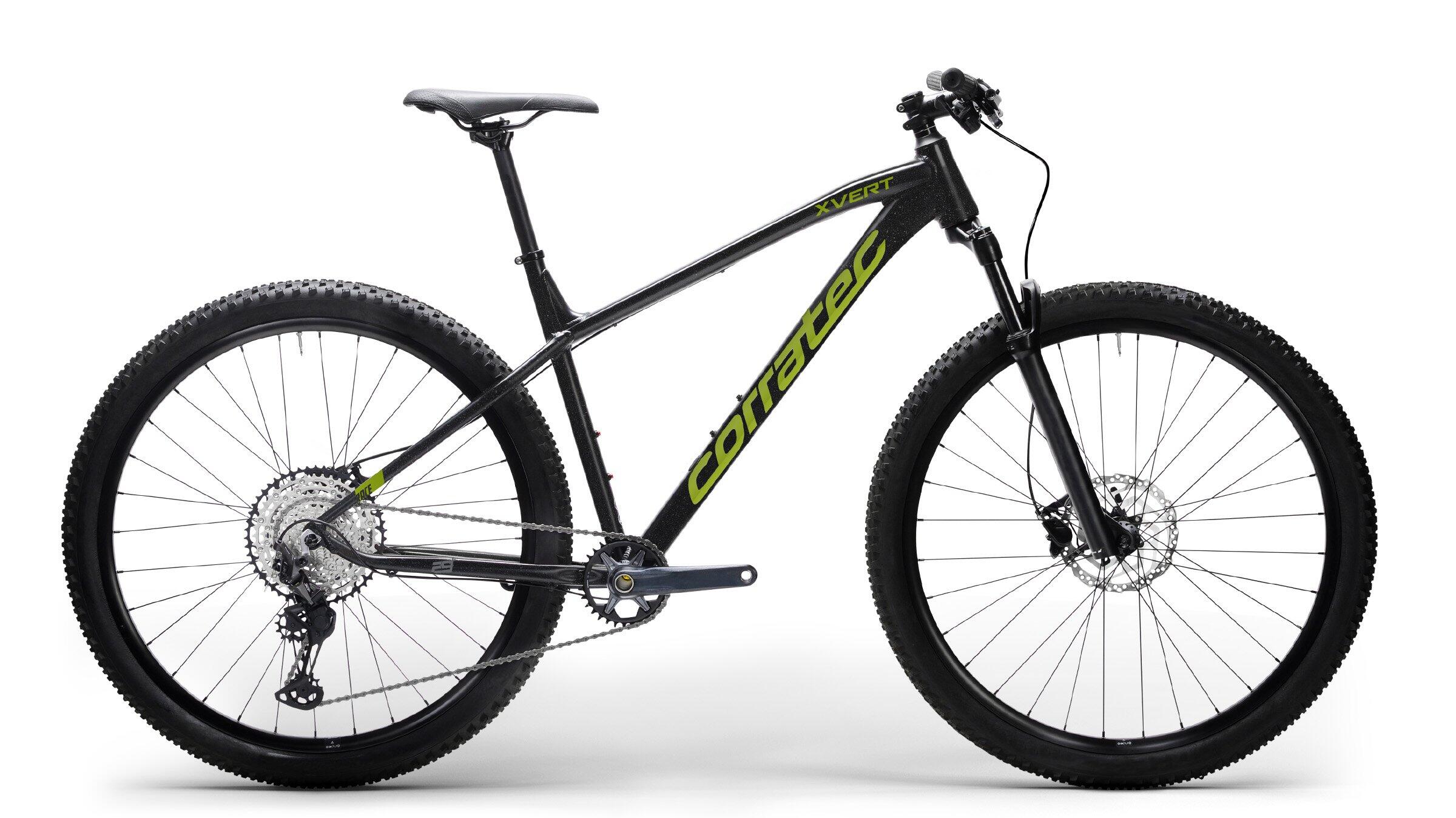 Bicicleta btt x-vert race black green 2022 ciclismo verde corratec