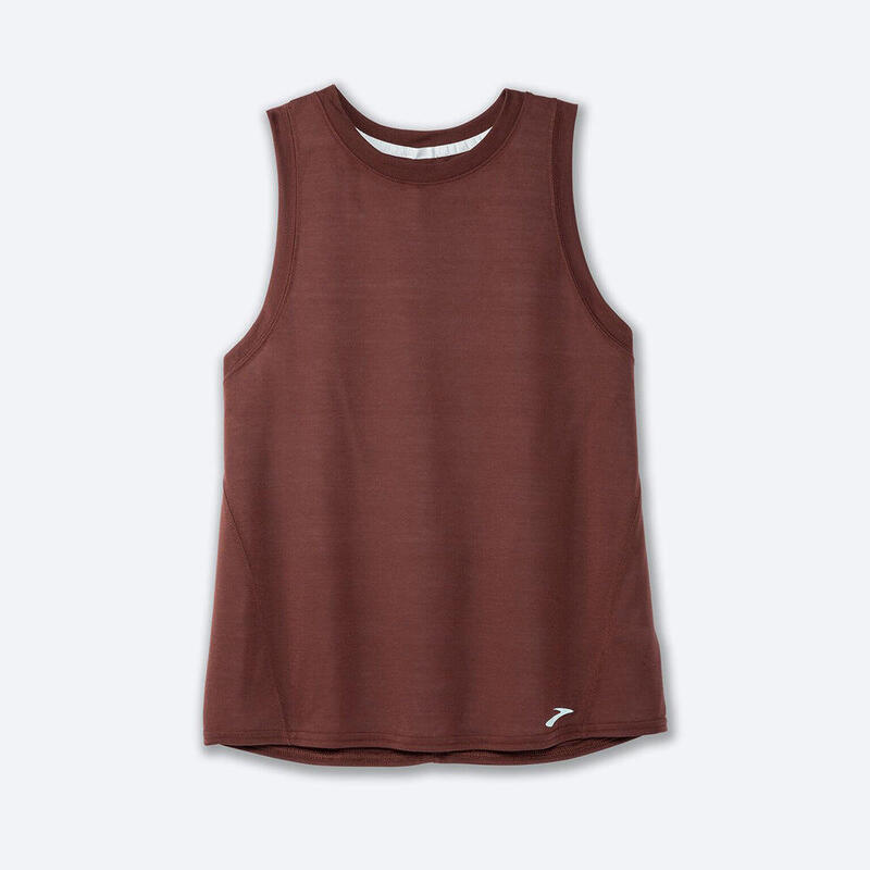 Women Distance Running Tank - Run Raisin Red