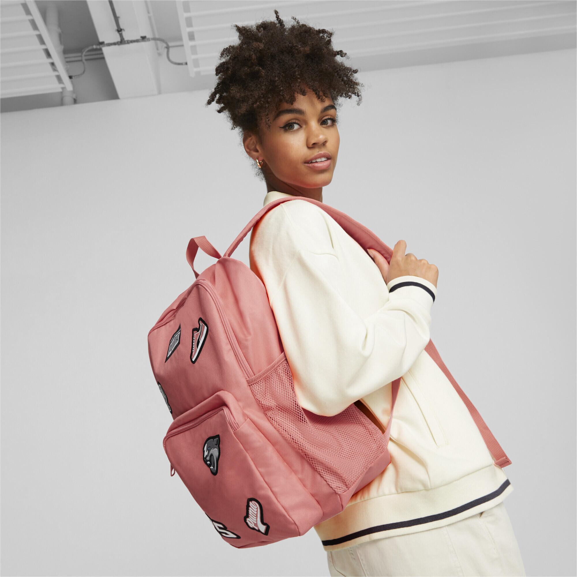 Rucksack, Patch, 25L Damen und Herren Pink 2/5