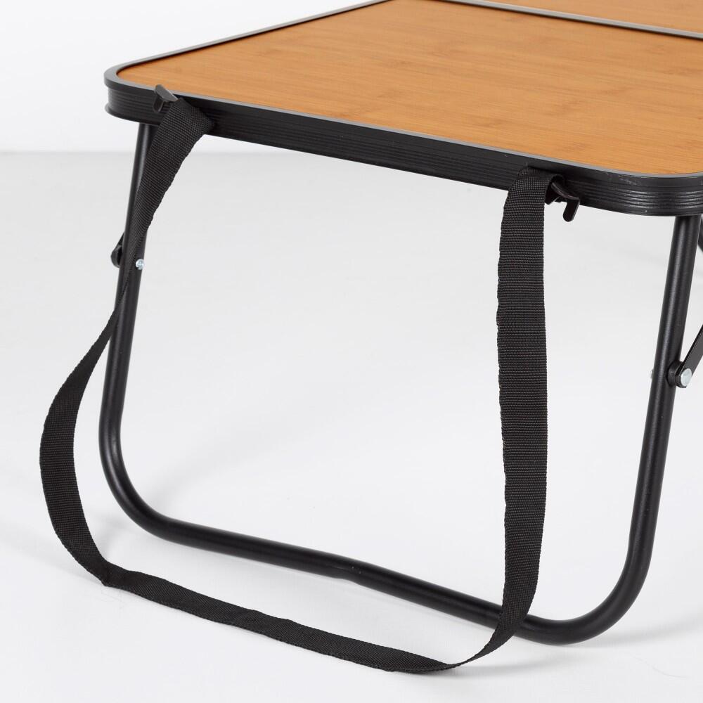 Table de camping pliable effet bambou avec poignées de transport, 60x40x25 cm 3/7