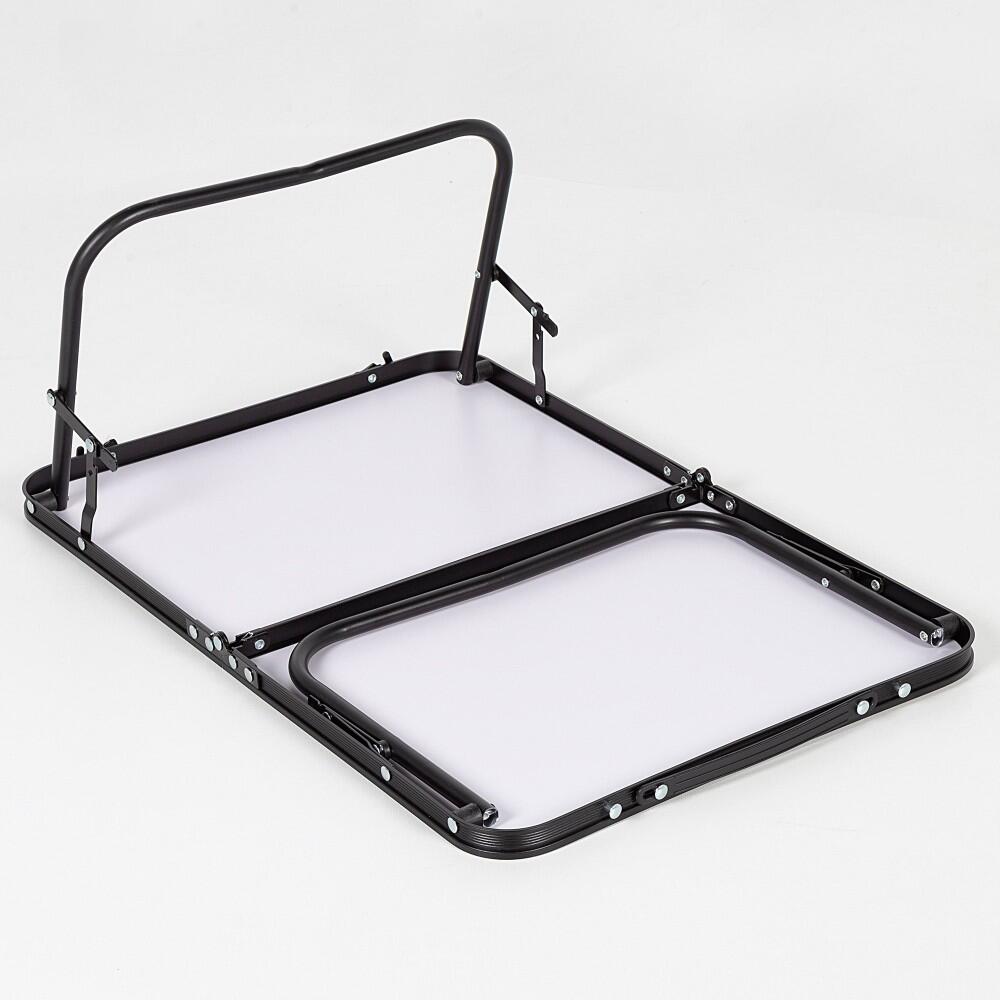 Table de camping pliable effet bambou avec poignées de transport, 60x40x25 cm 5/7