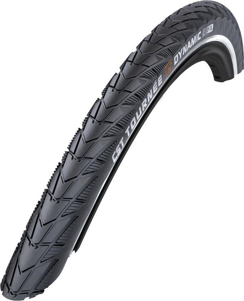 Opona Tournee Dynamic 26 X 1,75 Czarna Z Odblaskowymi Liniami