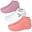 Basic Sneaker Sokken | 3 paar | Dames en Heren | Wit/Roze/Apricot