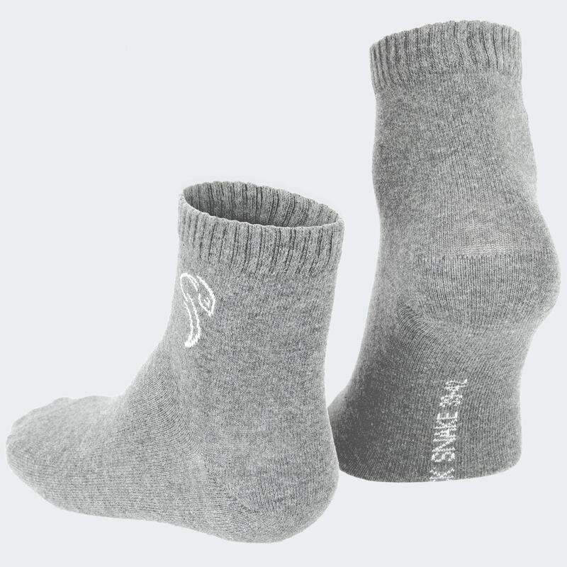 Quarter Sneaker Socken | 3 Paar | Damen und Herren | Anthrazit/Grau/Hellgrau