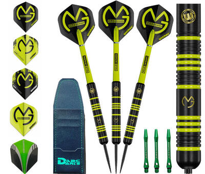 Michael van gerwen dartpijlen brass 24 gram + 4 sets michael van gerwen flights