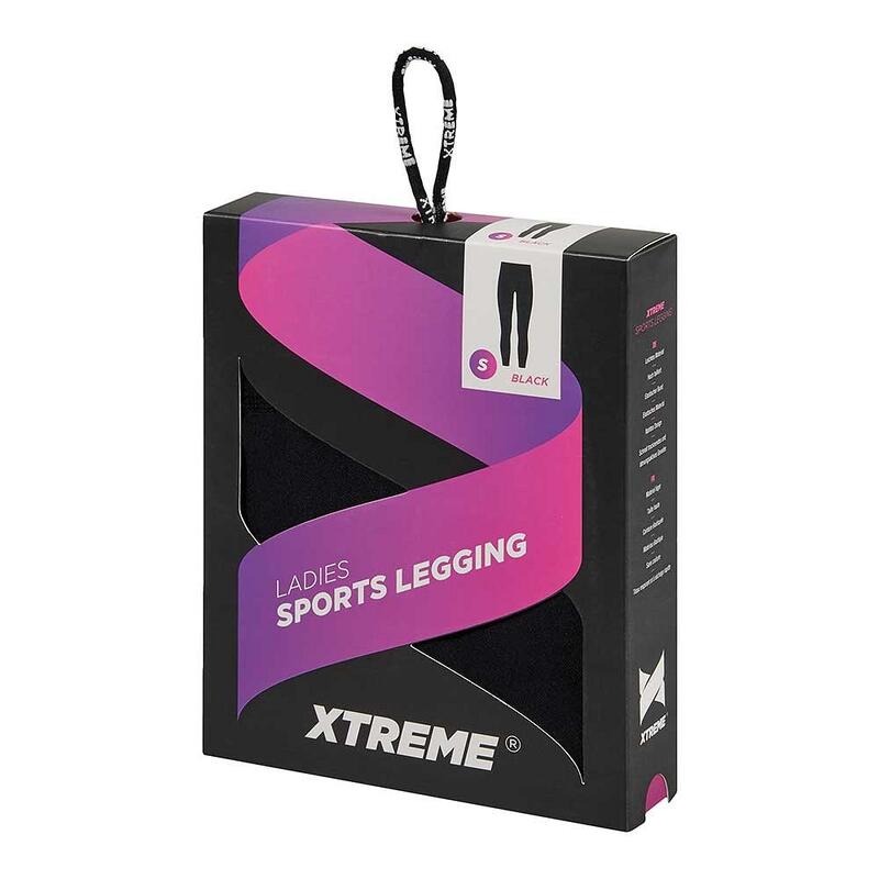 LEGGINGS DE DESPORTO XTREME TECIDO TÉCNICO PRETO