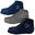 Sneaker chaussettes | 3 paires | Femmes et hommes | Bleu foncé/Bleu/Gris