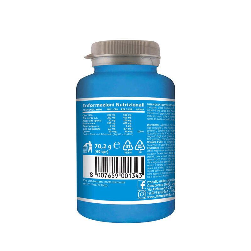 Integratore alimentare - THERMOGEN REVOLUTION - 60 cpr 3/7