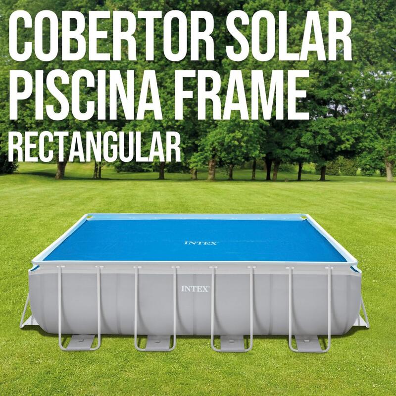 Cobertura solar Intex piscinas retangulares 400x200 cm