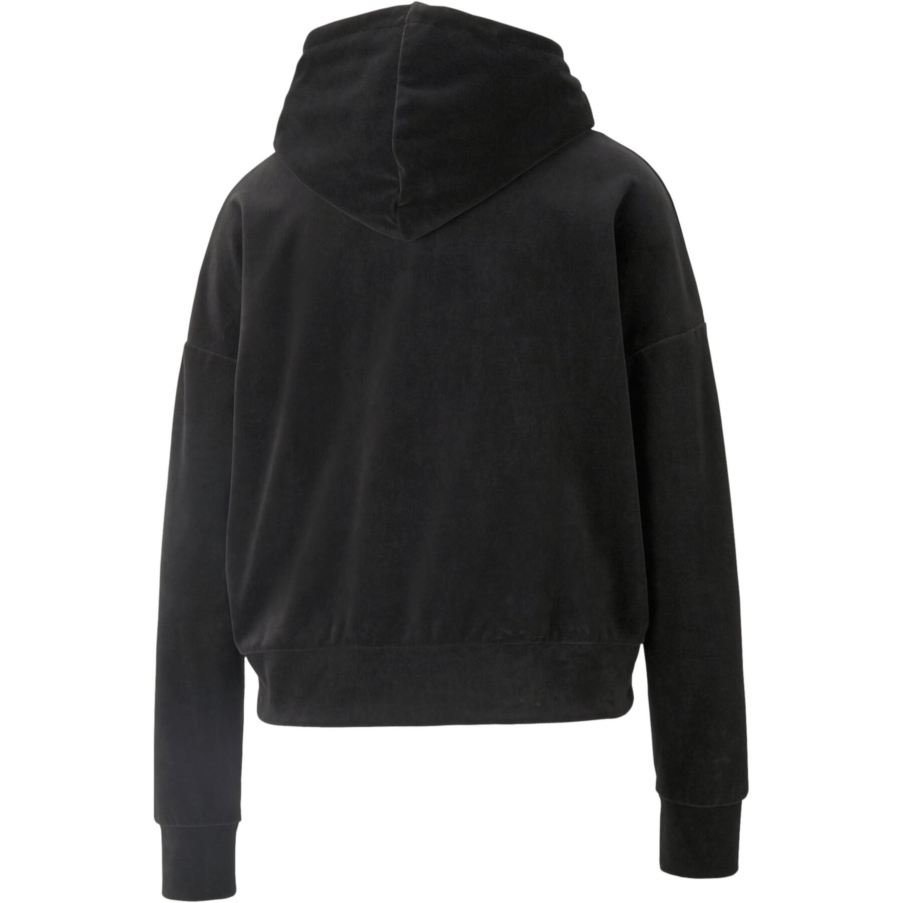 Sweat à capuche Velours Femme 2/4