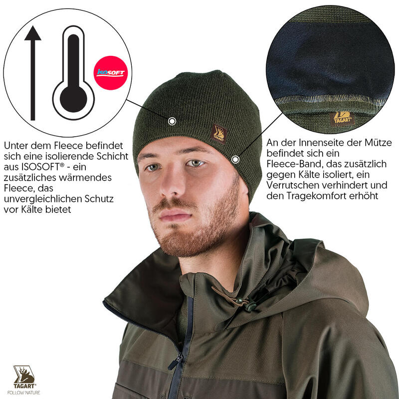 Unisex  Jagdwintermütze Tagart Simple mit Fleece und Isolierschicht