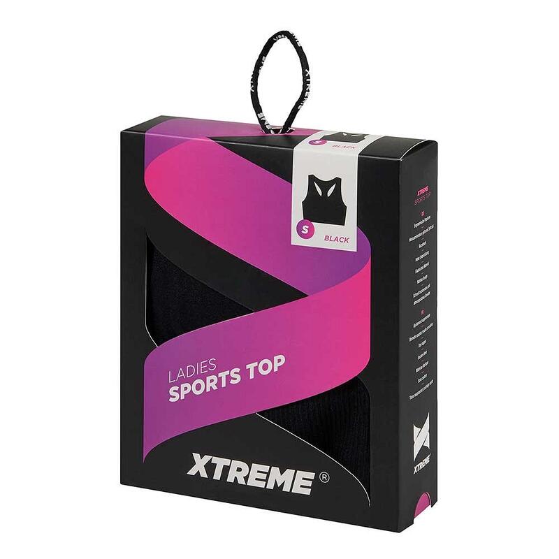 TOP DE DESPORTO XTREME ALMOFADADO PRETO