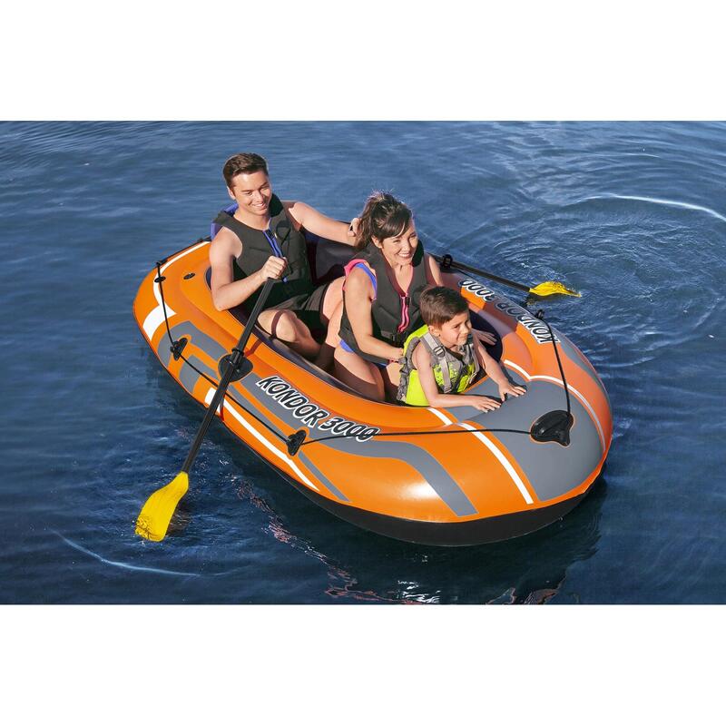 BESTWAY Bateau gonflable Kondor 3000, rames et pompe à air, 228 x 110 cm