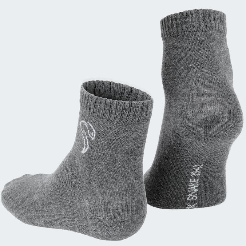 Quarter Sneaker Socken | 3 Paar | Damen und Herren | Dunkelblau/Blau/Grau