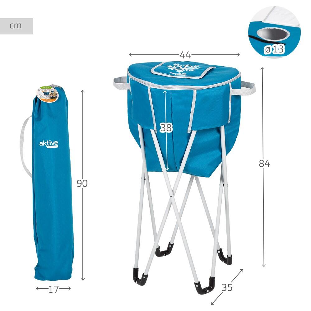 Geleira portátil desmontável com suporte para campismo Aktive 4/7