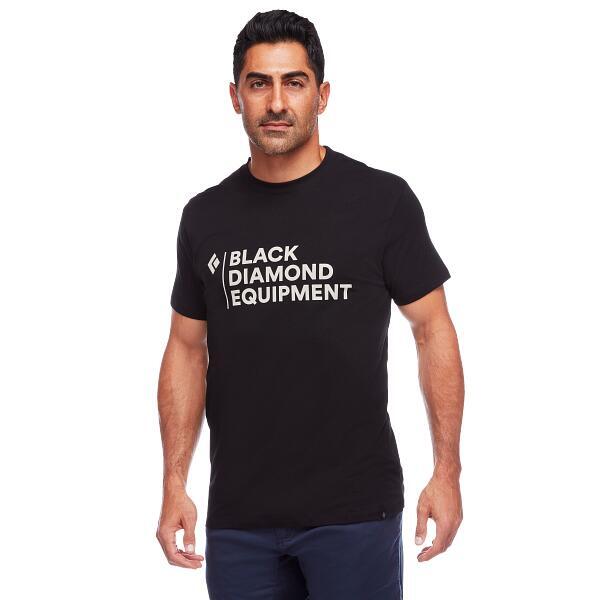Koszulka turystyczna męska Black Diamond Stacked Logo