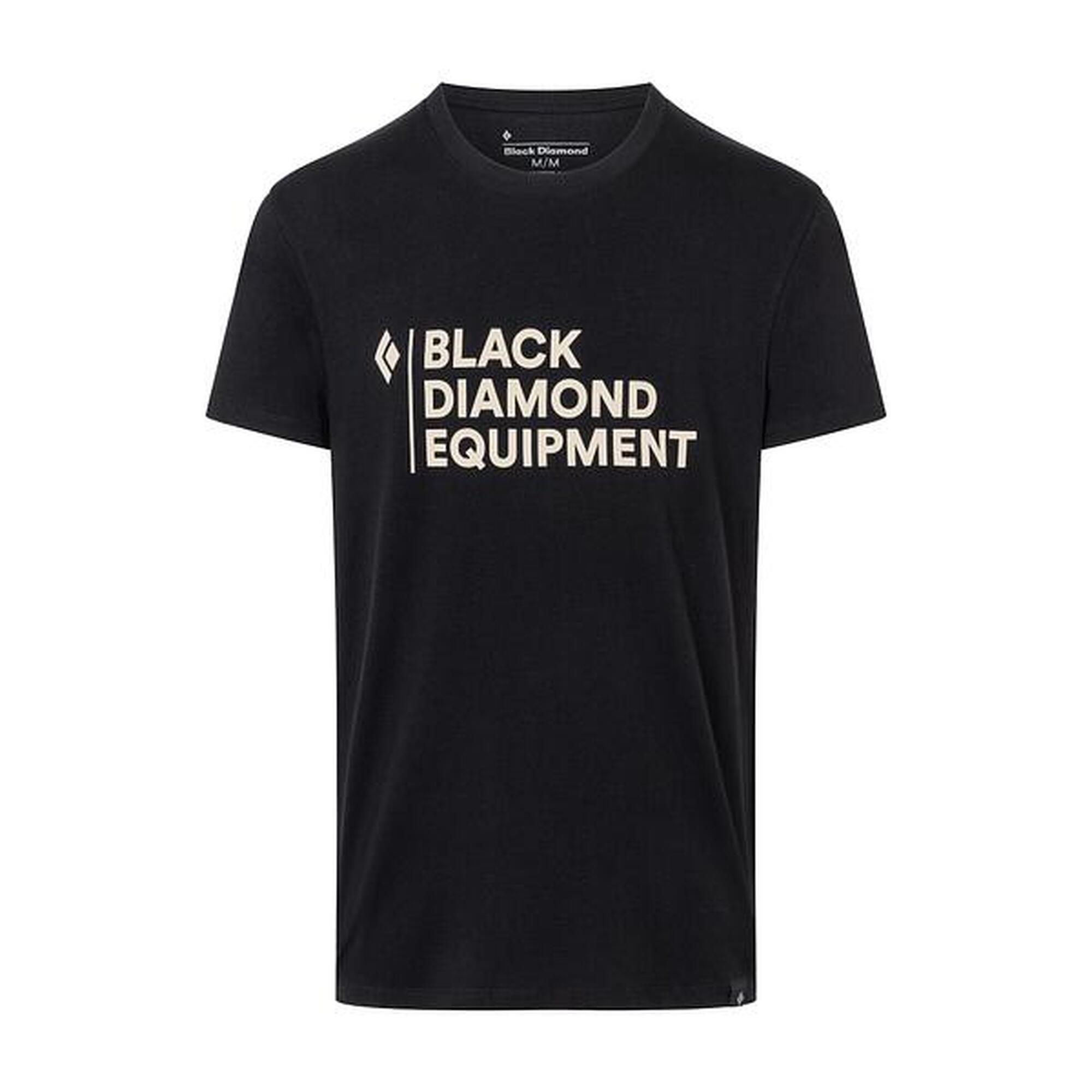 Koszulka turystyczna męska Black Diamond Stacked Logo
