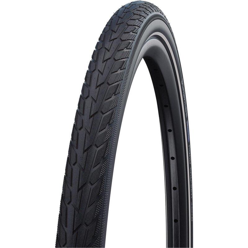 Pneu vtc/urbain 700x40 Schwalbe road cruiser reflex noir/vert tr (42-622)