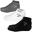 Sneaker chaussettes | 3 paires | Femmes et hommes | Noir/Gris/Blanc