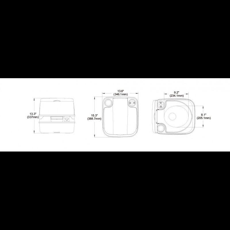 Chemisch toilet LUXURY 10L - SEAFLO 5/5