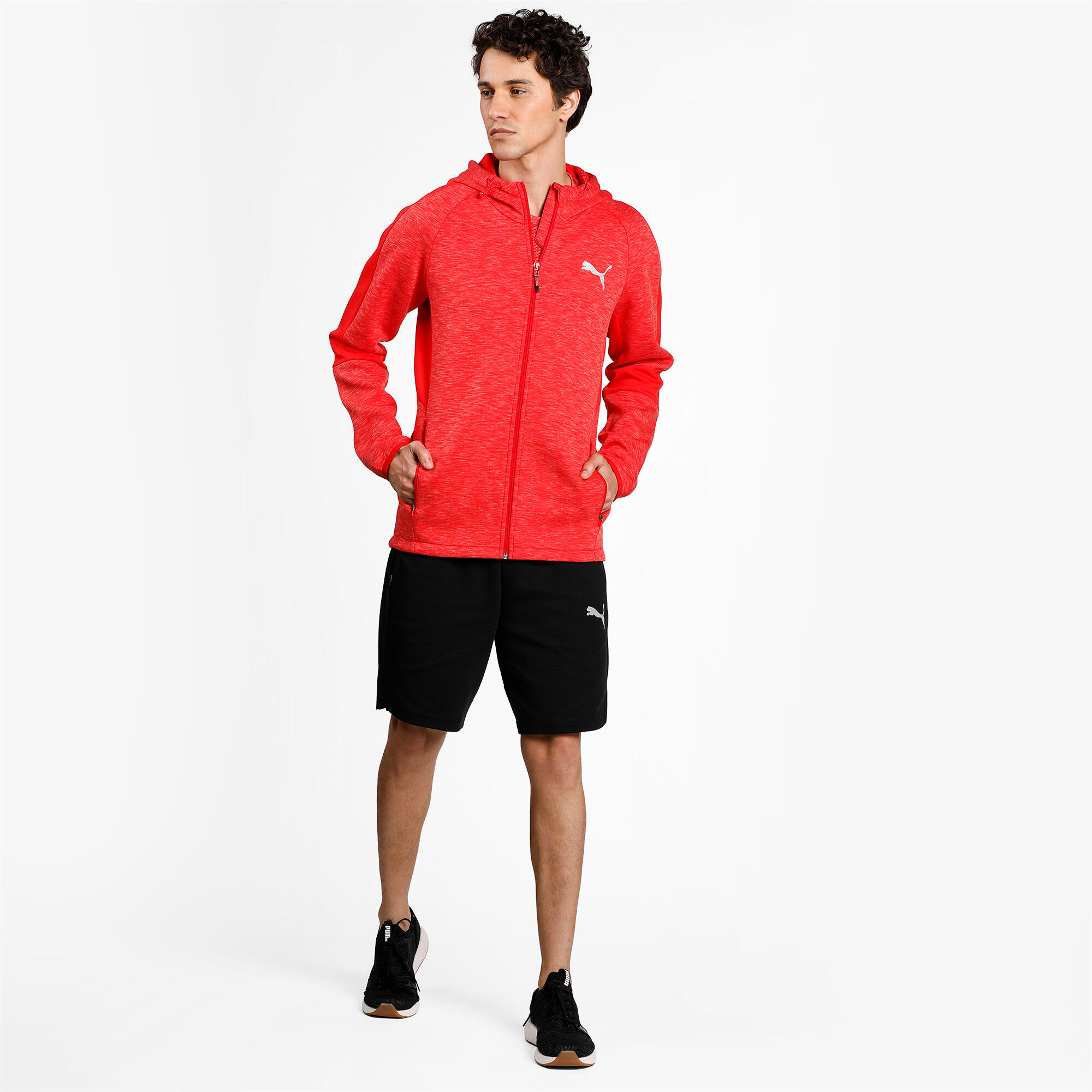 Camisola de Moletom Puma SWEAT A CAPUCHE HOMME EVOSTRIPE FULL-ZIP PUMA 6/7