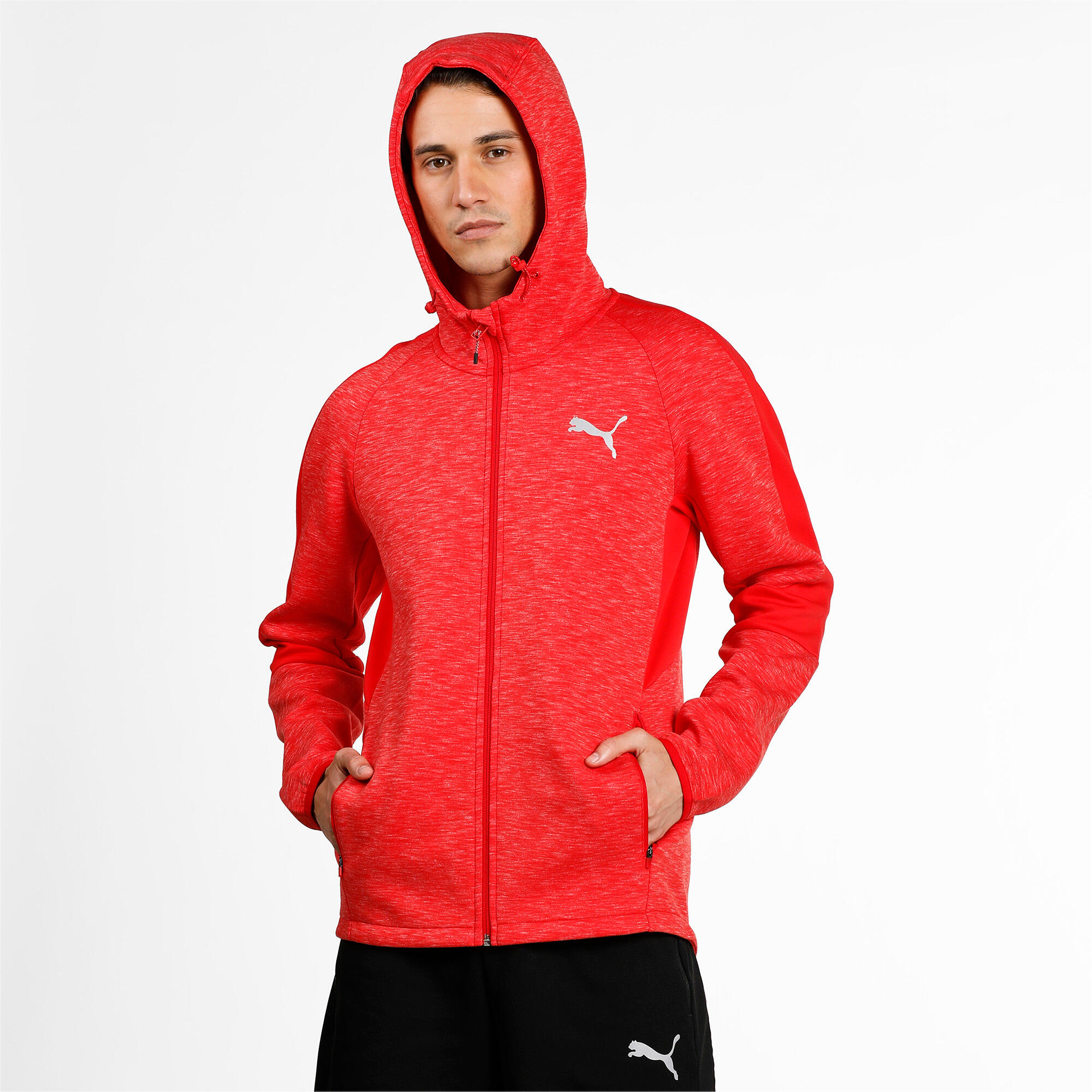 Camisola de Moletom Puma SWEAT A CAPUCHE HOMME EVOSTRIPE FULL-ZIP PUMA 4/7