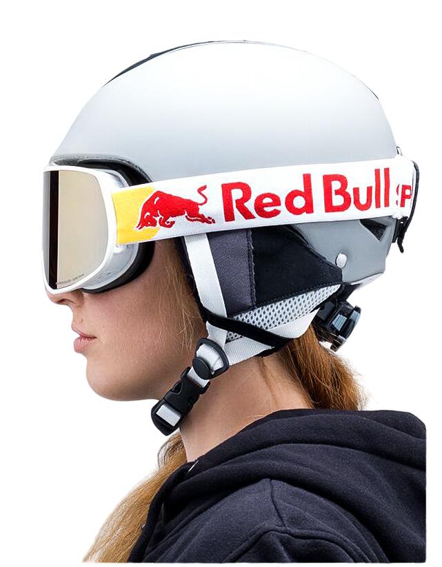 Red Bull Magnetron skibril met twee glazen 2/3