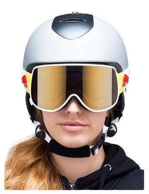 Red bull magnetron skibril met twee glazen